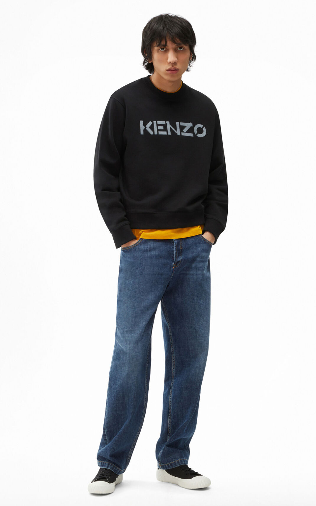 Kenzo Logo Sweatshirt Herr | 42306-UYTD